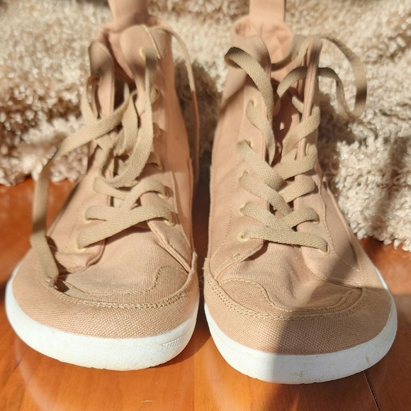 Rutsu Barefoot Casual Tan High-Top Sneakers Size 9 Womens - Picture 2 of 4